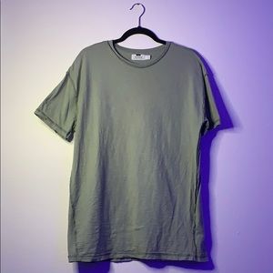 Topman Olive Reverse Tee
